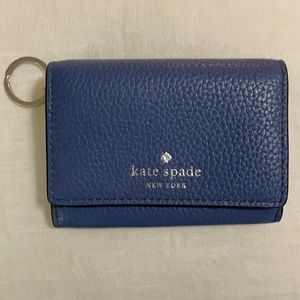 Kate Spade Blue Card Case Wallet